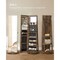 Freestanding Jewelry Cabinet with Full-Length Rotating Mirror
